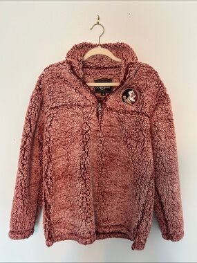 Womens' Plush FSU Zip-Front Jacket - Garnet